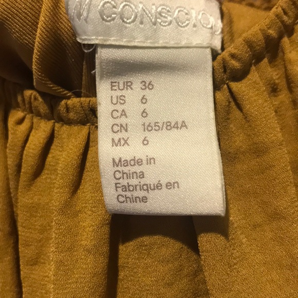 H&M mustard color dress Size 6 - Picture 13 of 16
